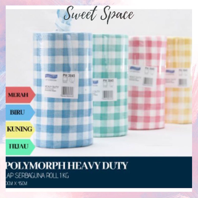 LAP SERBET HEAVY DUTY ROLL | KAIN LAP TISU (30X45 CM) [SWEETSPACE]