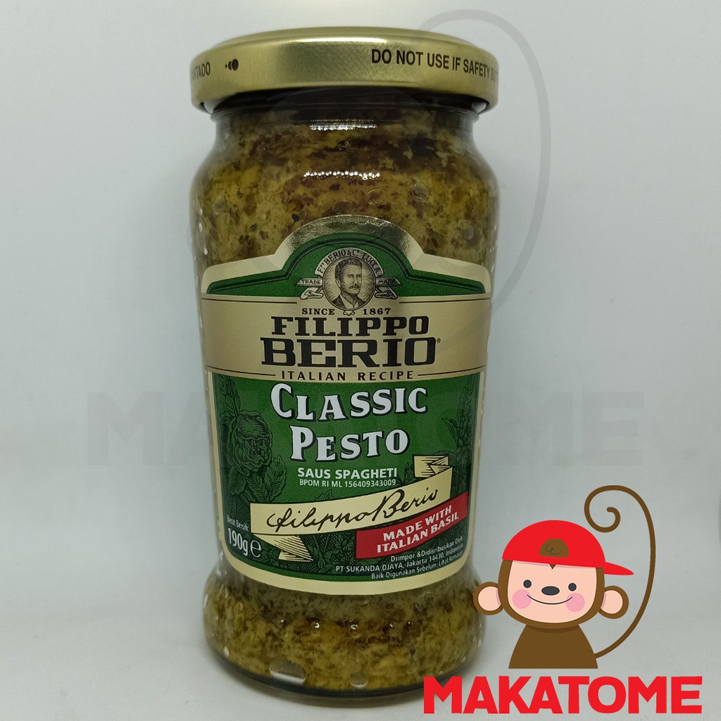 

Filippo Berio Classic Pesto 190gr bumbu pasta basil saus sauce 190 gr