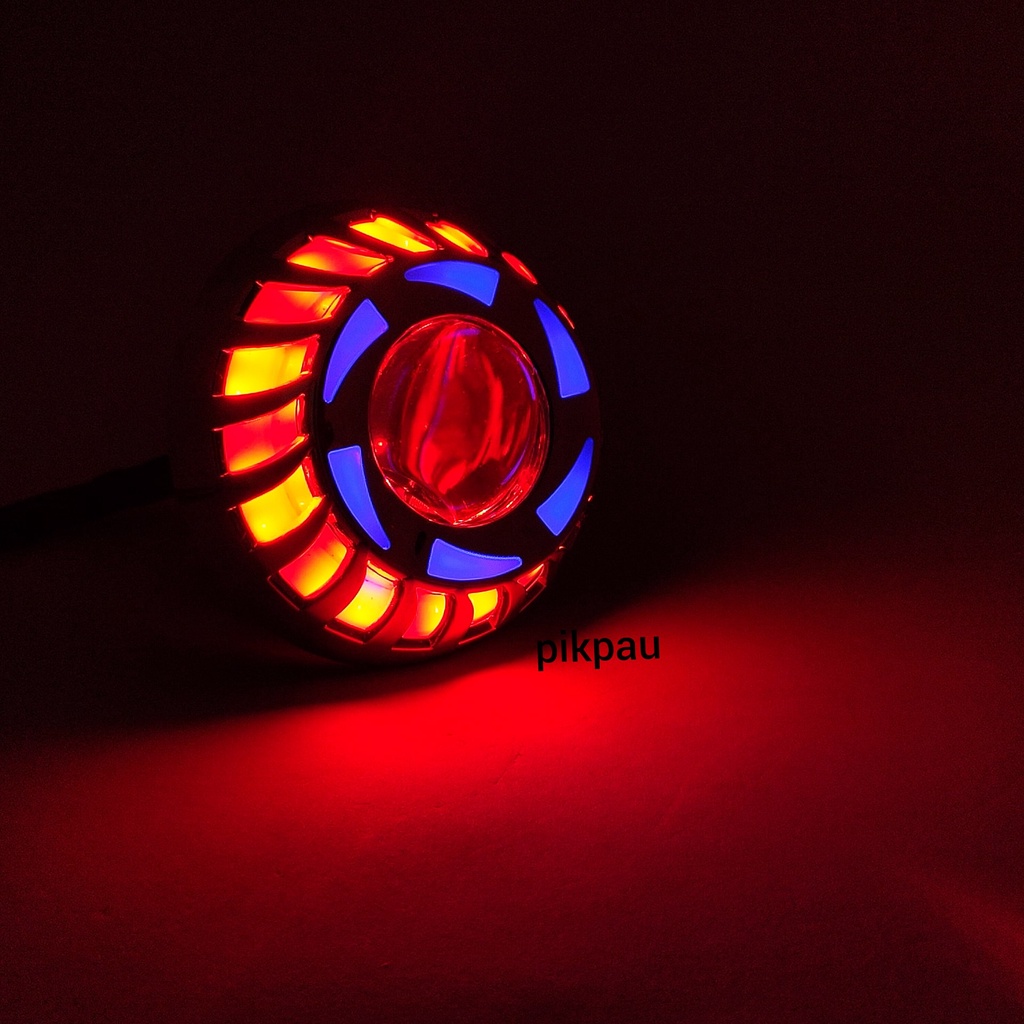 COD Lampu Projie mini Laser 2.5 inch LED high low AE DE Red Blue Red 12 volt 20 watt