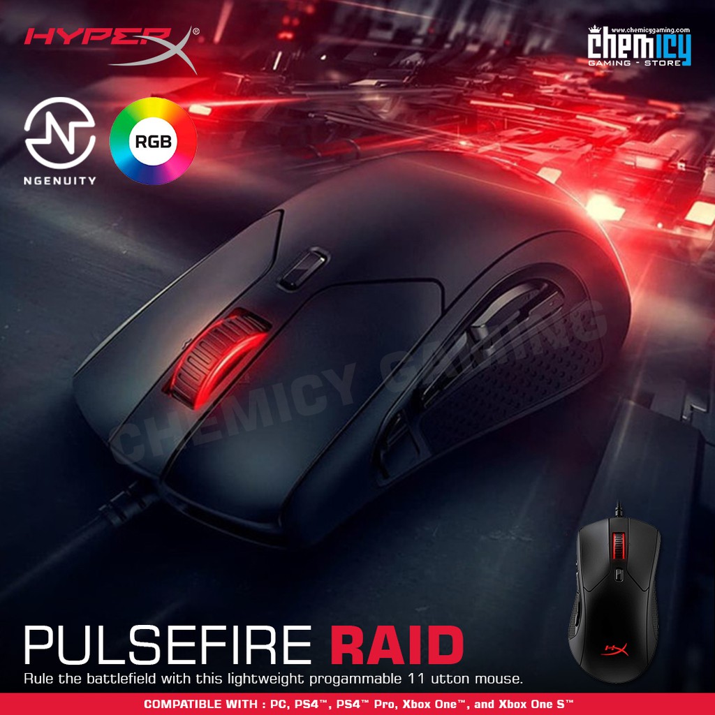 HyperX Pulsefire Raid RGB Programmable Gaming Mouse