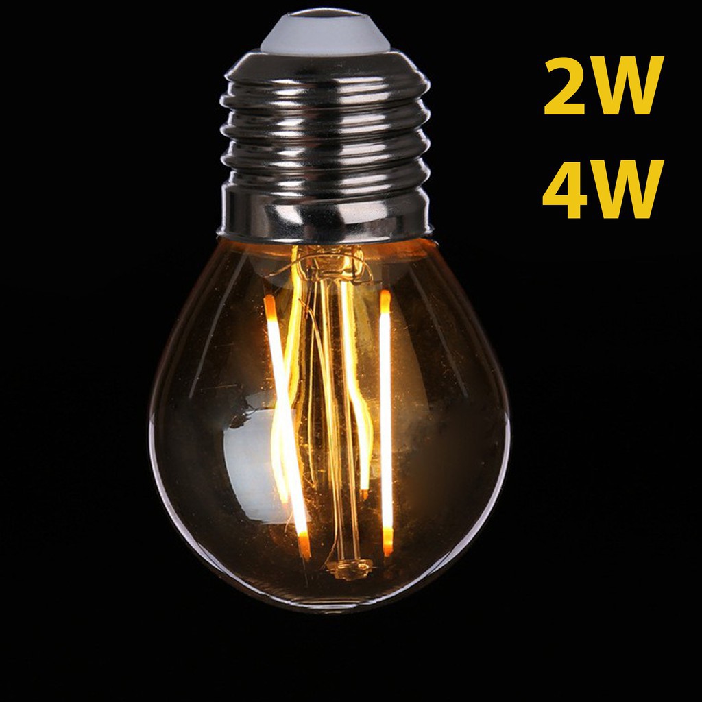 Lampu Led Filament G45 4 Watt Bulb Murah Fitting E27 Kafe