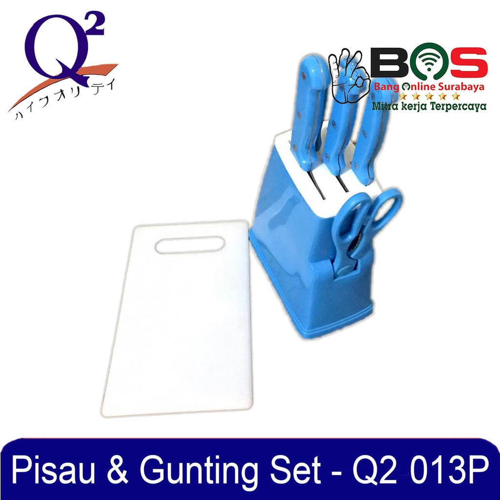 Pisau Gunting Dapur Telenan Pisau Set Q2-103 Q2 103 Pisau Serbaguna Lengkap