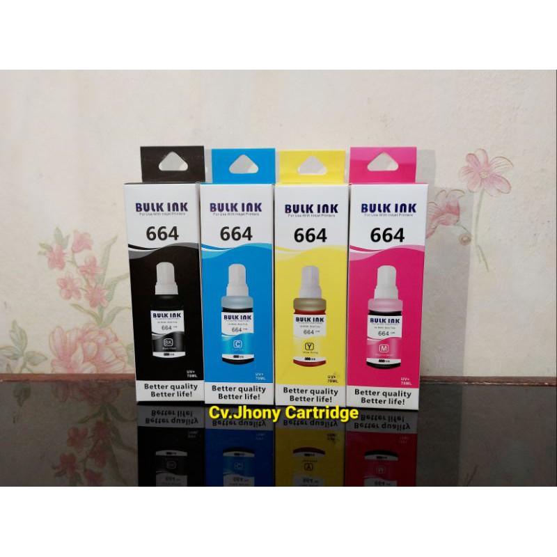 Tinta Korea Bulk Ink Epson 664 Hitam Black 664 Cyan Magenta Yellow