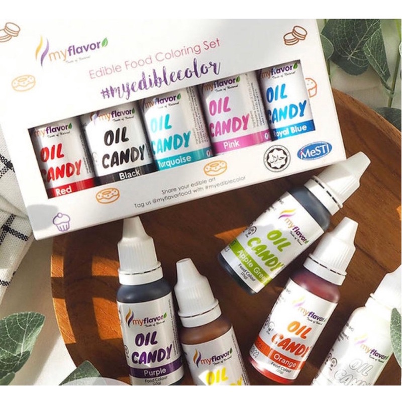 

my flavour oil candy food coloring, pewarna makanan khusus coklat dan ganache halal 25gr