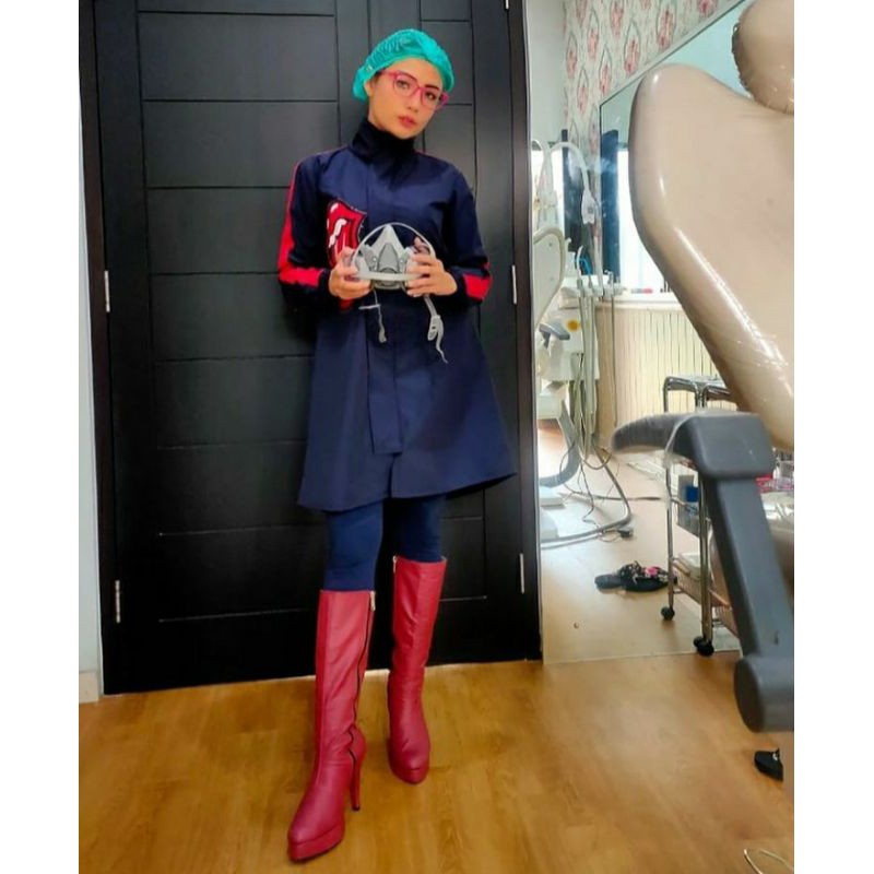 surgical Gown Apd gown Hazmat Waterproof Taslan import Apd Dokter Bordir Dada