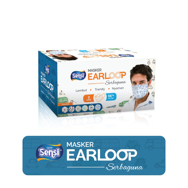 SENSI MASKER EARLOOP SERBAGUNA