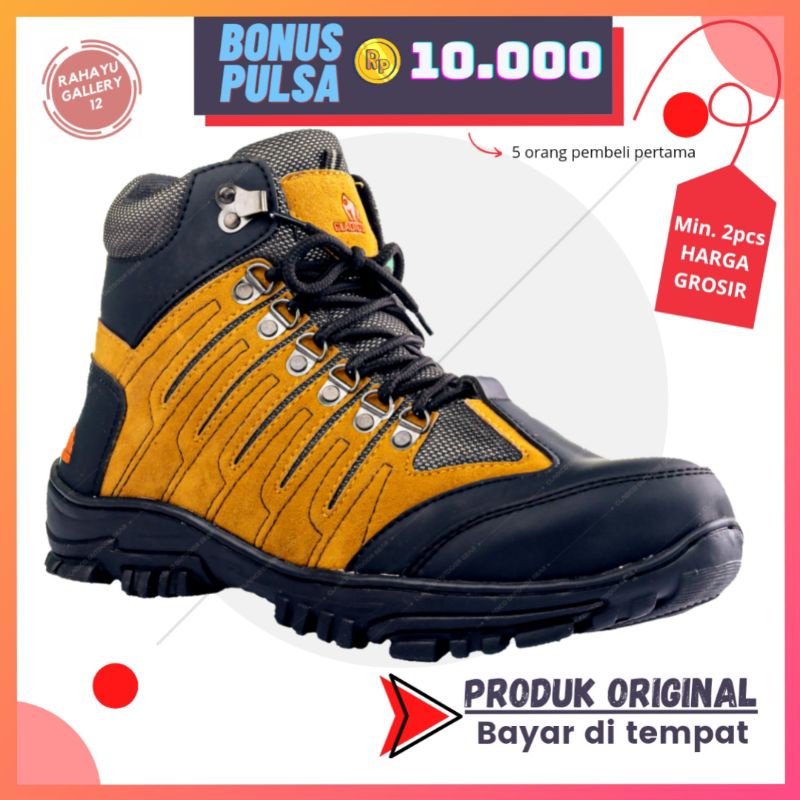 Cladico Coupe High Sepatu Safety Boots Gunung Pria Original Untuk Hiking Atau Kerja Proyek