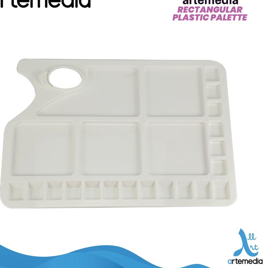 

Flash Sale !! Palet Lukis Artemedia Rectangular Plastic Palette ,,