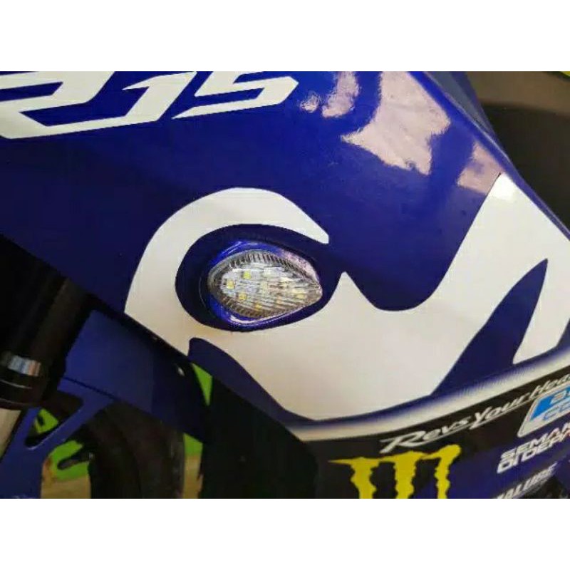 SEIN OVAL MINI TIPIS LED VARIASI SEIN MOTOR