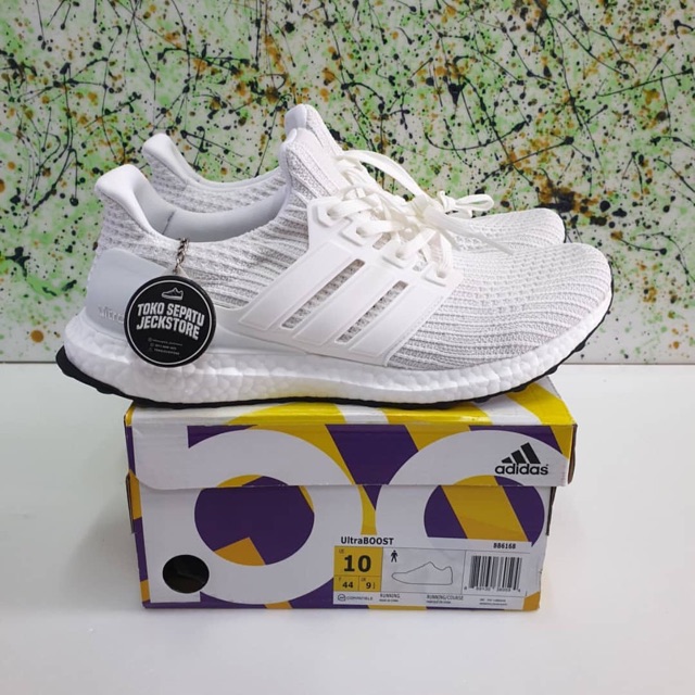 SEPATU ADIDAS ULTRABOOST 4.0 TRIPLE WHITE BASFBOOST UA (BNIB)