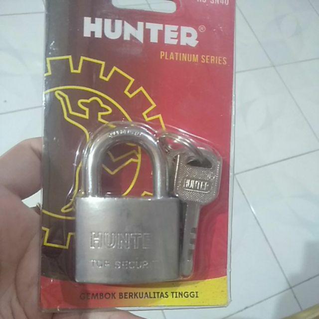 Gembok Chrome Hunter 40 Mm Pendek