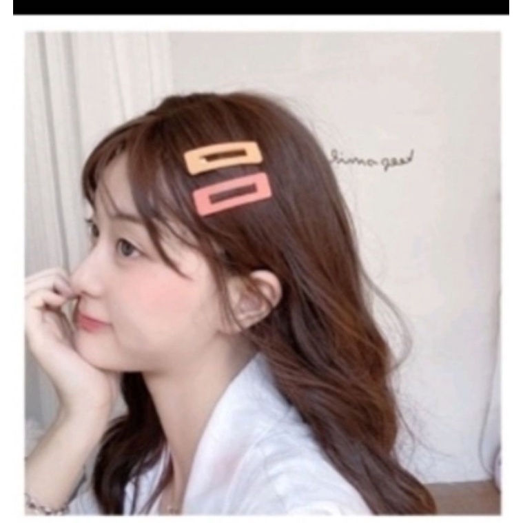 Jepit Rambut Gadis Korea Model Kotak Lubang Aksesoris Fashion Wanita Korean Style Hair Clips Best Seller