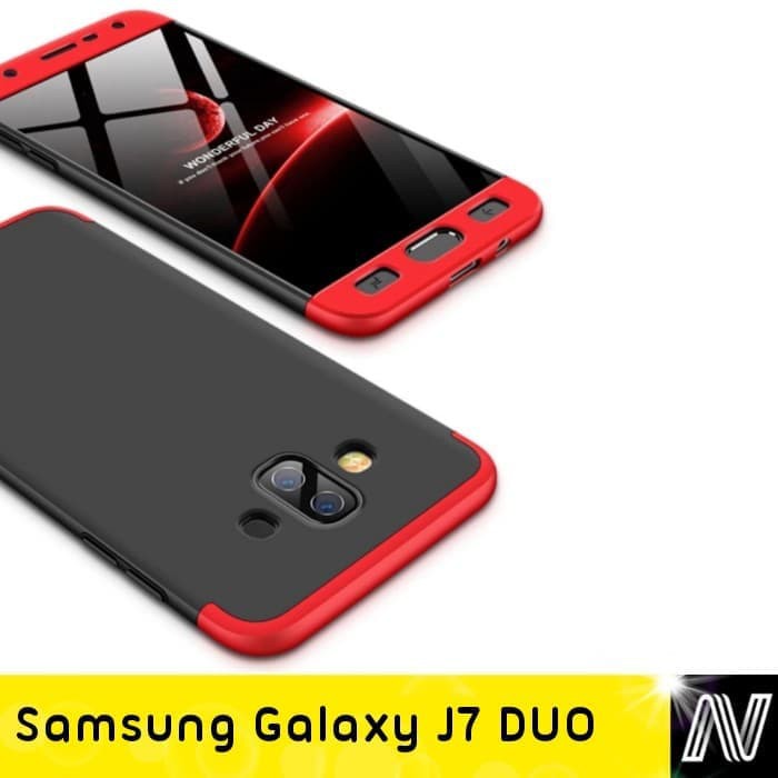 Samsung Galaxy J7 Duo Hardcase GKK 360 Protection Case 3 in 1 J7 Duo
