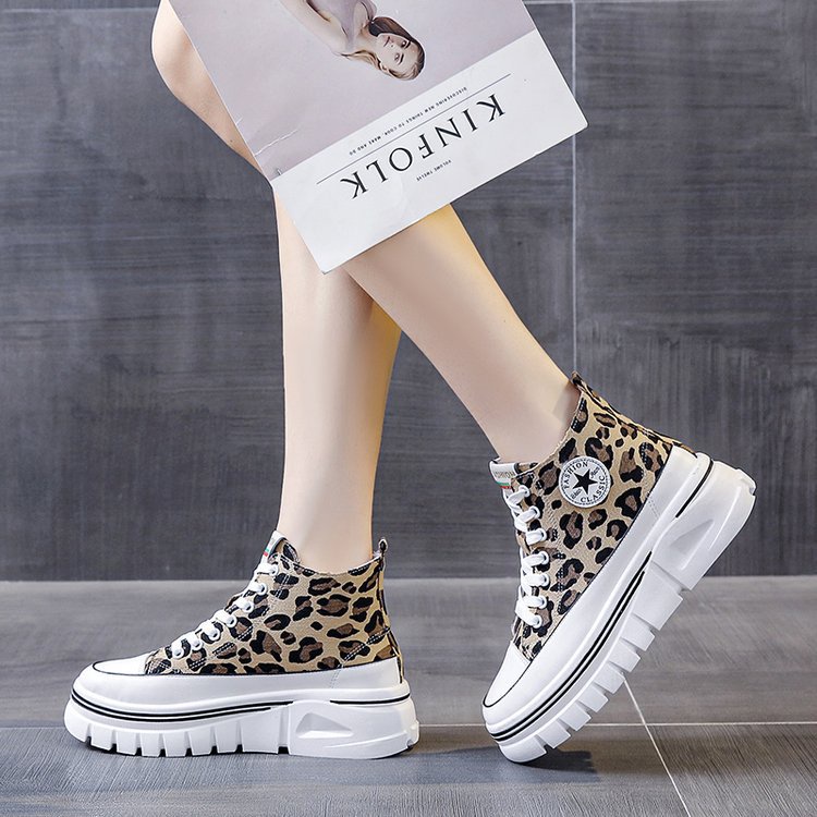 [ Import Design ] Sepatu Boots Wanita Import Boots Leopard Premium Quality ID154