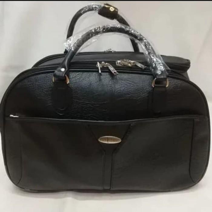 Tas Pakaian Troli Travel Bag Trolly Kulit Import Original Polo Classic