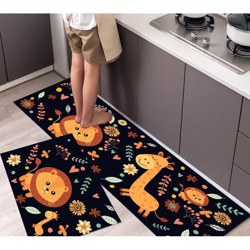 Po 2 Hari Lcp Keset Kaki Dapur 2 In 1 Bahan Tebal Anti Slip Keset Alas Lantai Kamar Tidur Dapur Shopee Indonesia