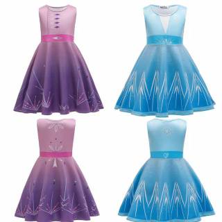 Jual Dress elsa frozen 2 kostum frozen2 ungu disney princess tanpa