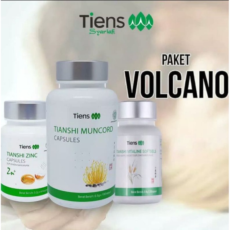 Tiens Paket Stamina Volcano.Zinc Muncord Vitaline Thianshi