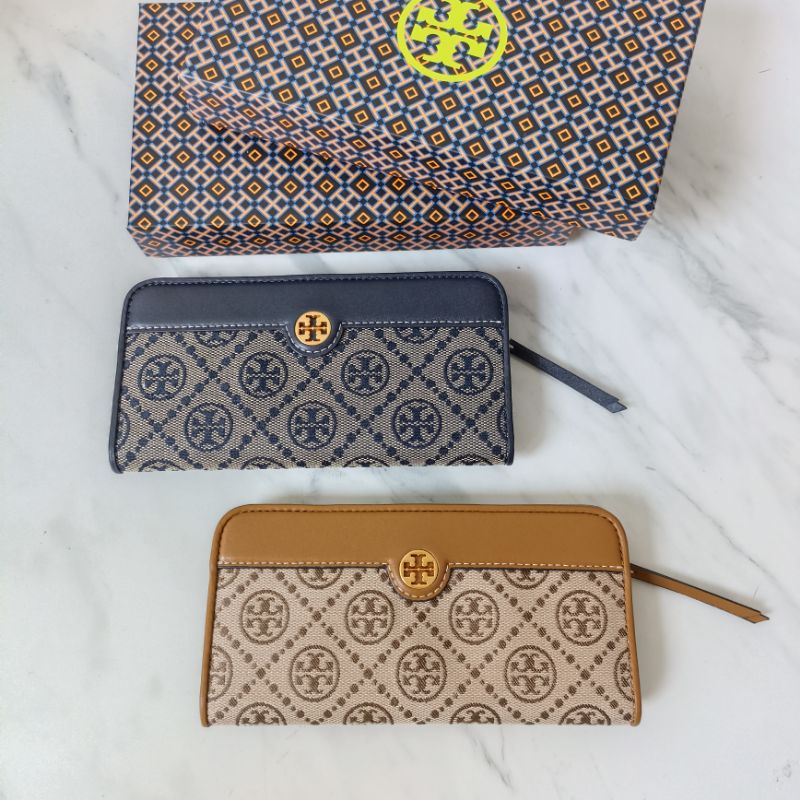 DOMPET WANITA TORY BURCH T MONOGRAM ZIP SLIM WALLET