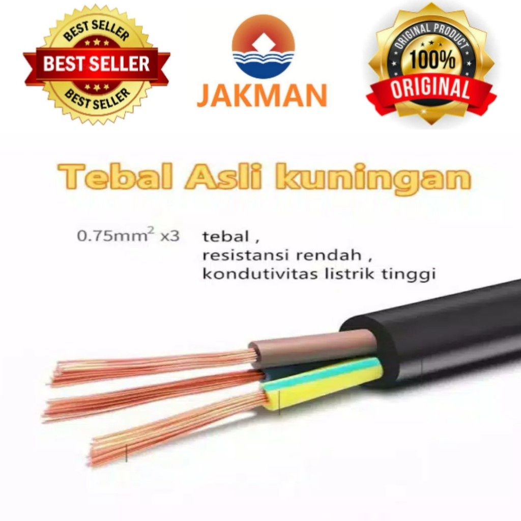 kabel power/ kabel komputer/ kabel magicom/ kabel pc/ printer/ 1.8m