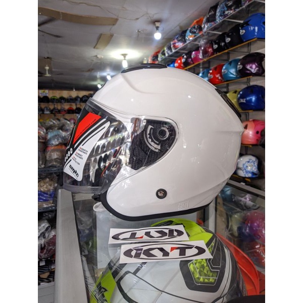 Helm Dyr Kyoto Reflika White/putih SNI
