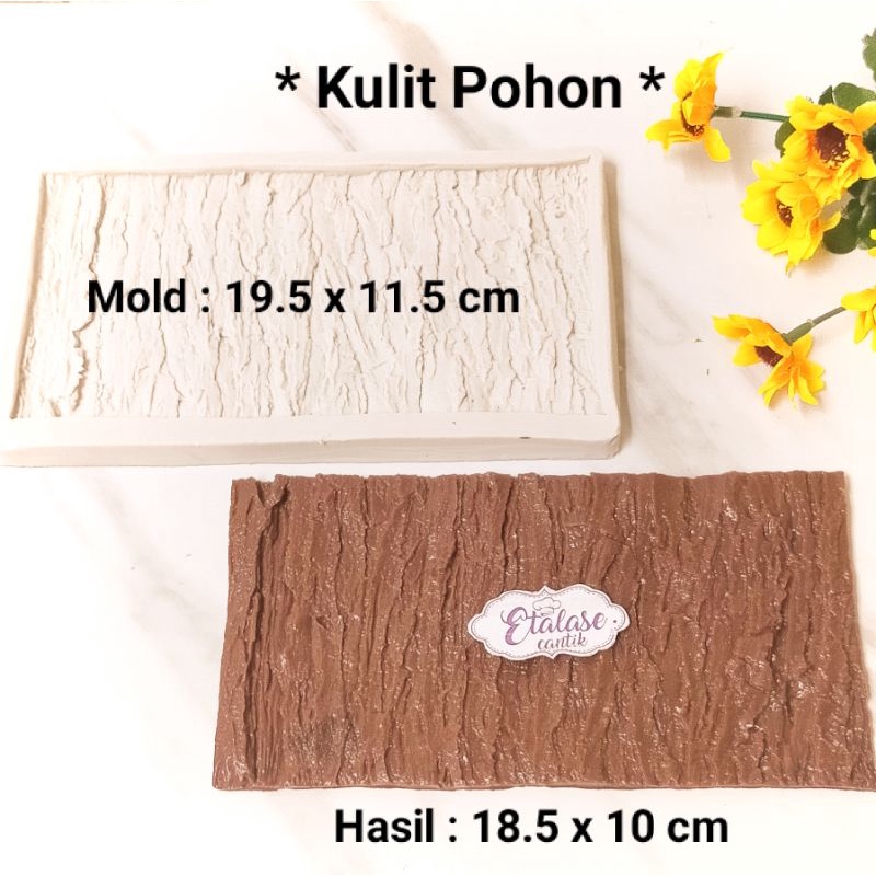 Cetakan silikon tunggul pohon /cetakan batang pohon /tree bark silicone