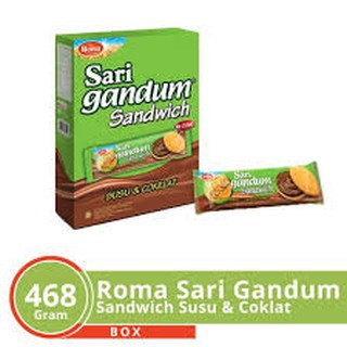 

Roma Sari Gandum susu & coklat isi 12 pcs/box