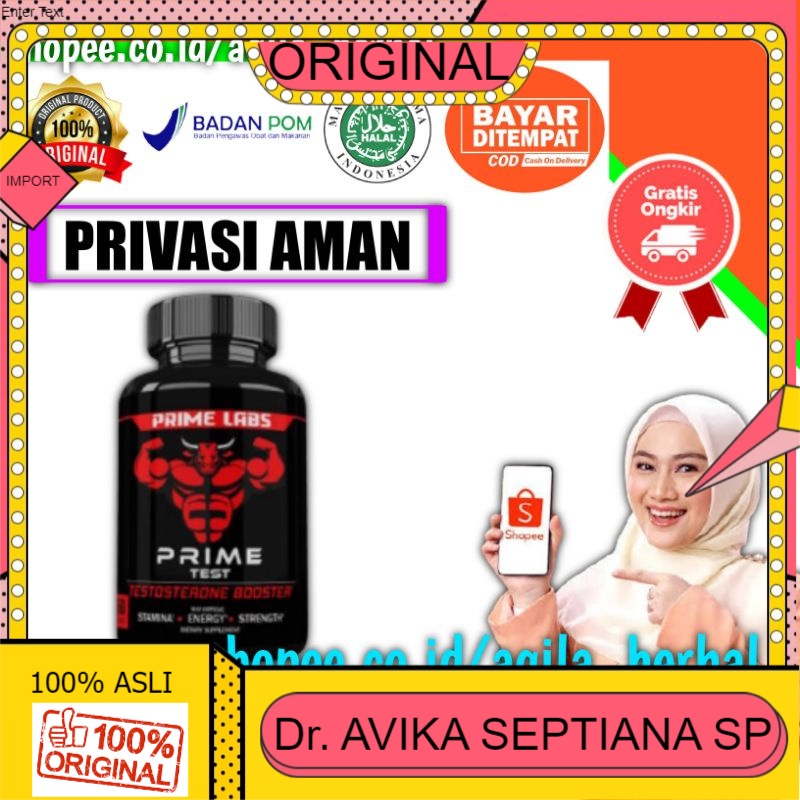 100% ASLI PRIME LABS MENS TEST BOOSTER ASLI 100% ORIGINAL TESTOSTERON BOOSTER - STAMINA MUSCLE ENERG