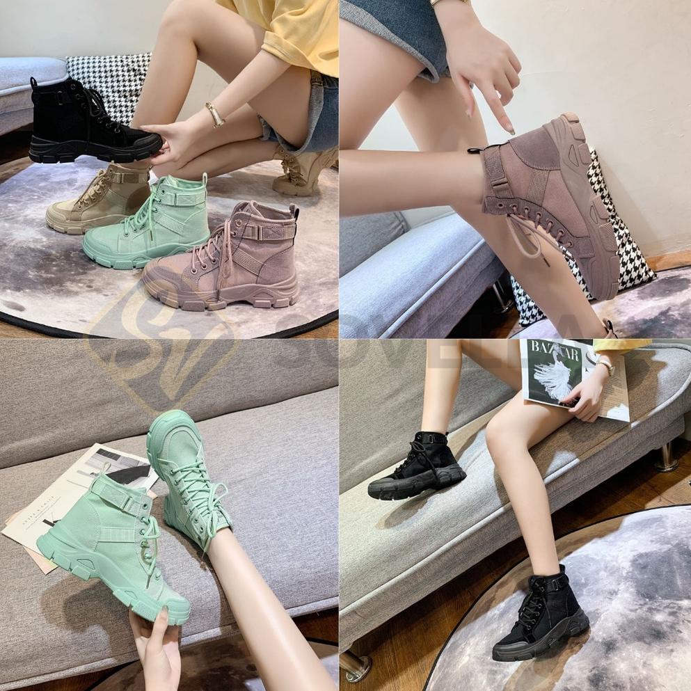 CRM.20Au22ᵞ– Lizza Sneakers Sepatu Wanita Tali Import Sport