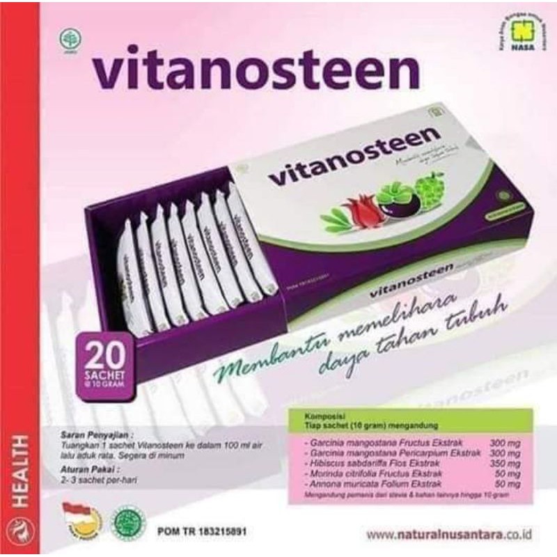 

Vitanosteen NASA (EXTRAC MANGGIS,MENGKUDU,SIRSAK)