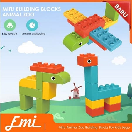 Mitu Animal Zoo Building Blocks For Kids Lego