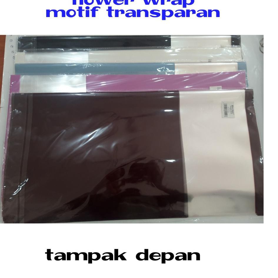 

BISA COD Flower Wrap Cellophane polos transparan / Kertas Bunga Polos transparan Per Pak