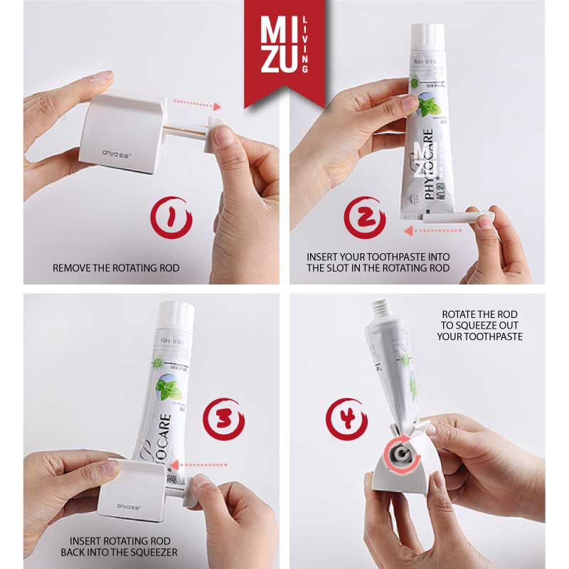 MIZU SUKUIZU Toothpaste Squeezer Jepitan Odol Pencentan Skincare Tube Penjepit Tabung Lotion Cream