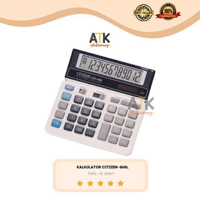 

Kalkulator Citizen Sdc-868L Atk