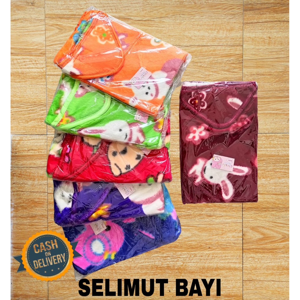 Selimut bayi bulu halus lembut perlengkapan bayi lahir