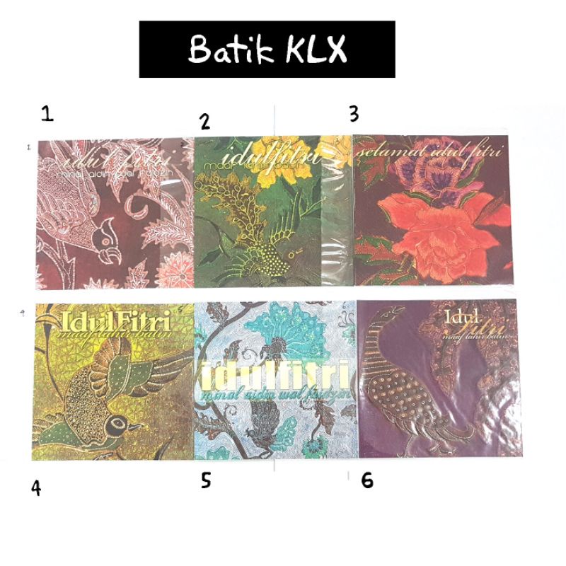 

Kartu Lebaran batik KLX