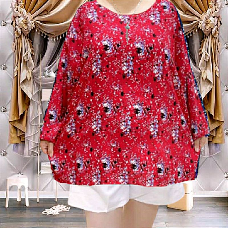 baju jumbo wanita atasan jumbo wanita bahan rayon super quality lembut dan adem