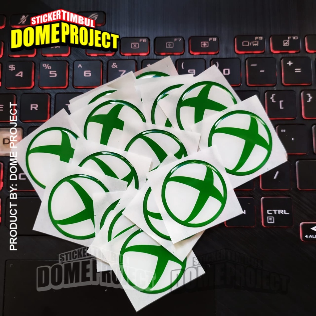 STIKER MOTOR TIMBUL EMBLEM XBOX LOGO AKSESORIES STIKER MOTOR STIKER BODY MOTOR