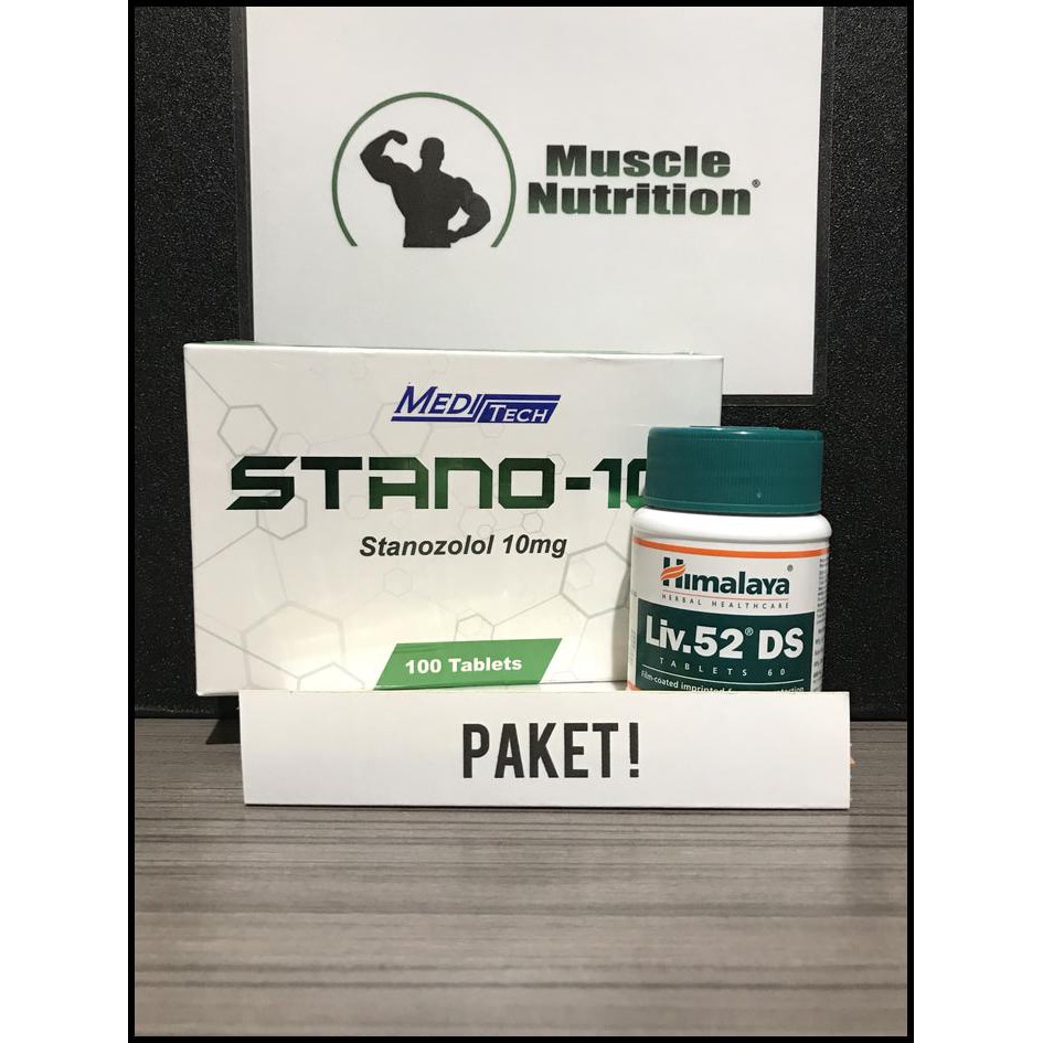 Keren Mantab Bos Paketan Meditech Stano-10 / Stanozolol 10Mg + Himalaya Liv.52 100Tabs