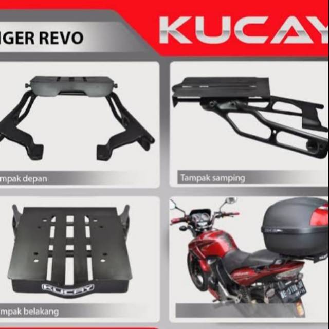 Bracket kucay geser Honda Tiger revo original bisa untuk box givi kappa shad sagalaaya motoshop