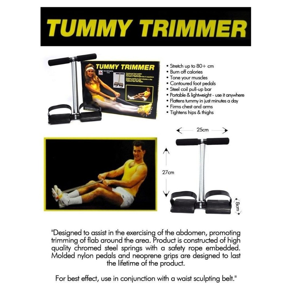 Alat Tarik Pull Up Resistance band Fitness Single Spring Tummy Trimmer  111140