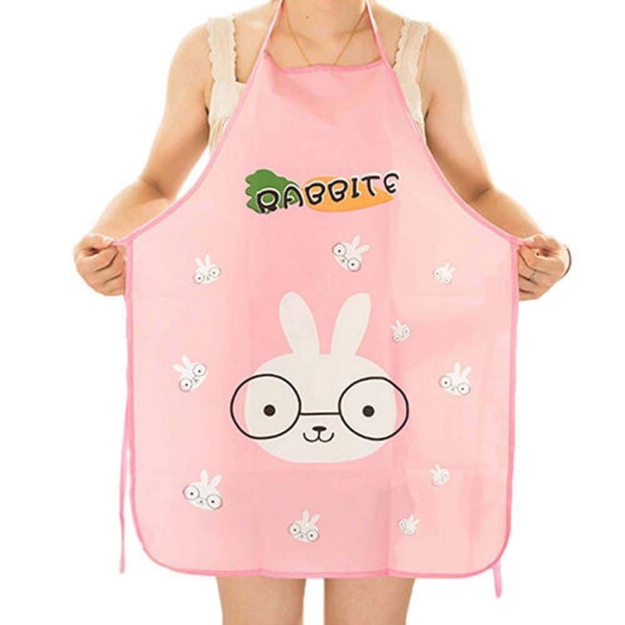 Women Waterproof Apron - Cute Cartoon Design