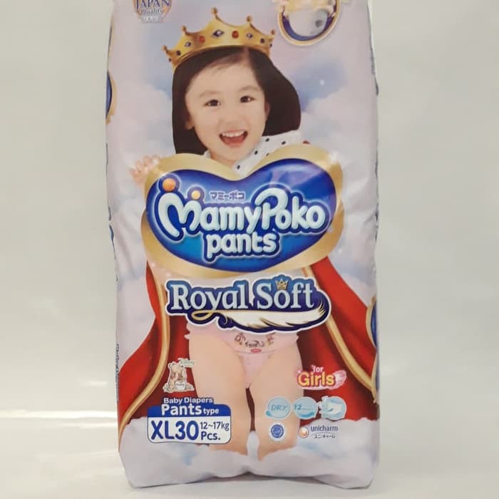 MamyPoko Pants Royal Soft Boy / Girl M42 L34 XL30 XXL24