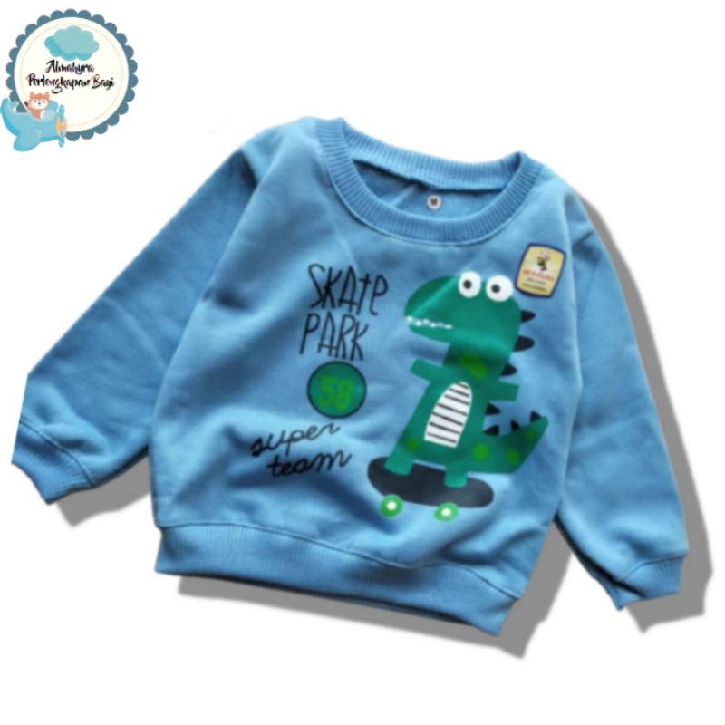 Sweater bayi murah / Sweater bayi dino /  Baju hangat bayi / Atasan bayi