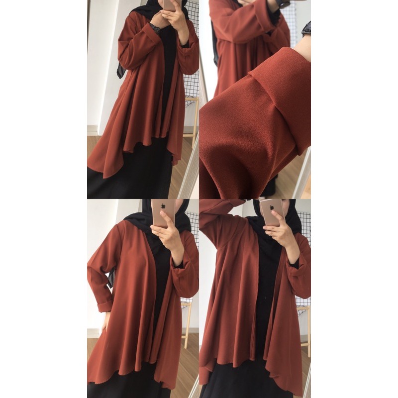 CARDIGAN OUTER IVANA-Brick