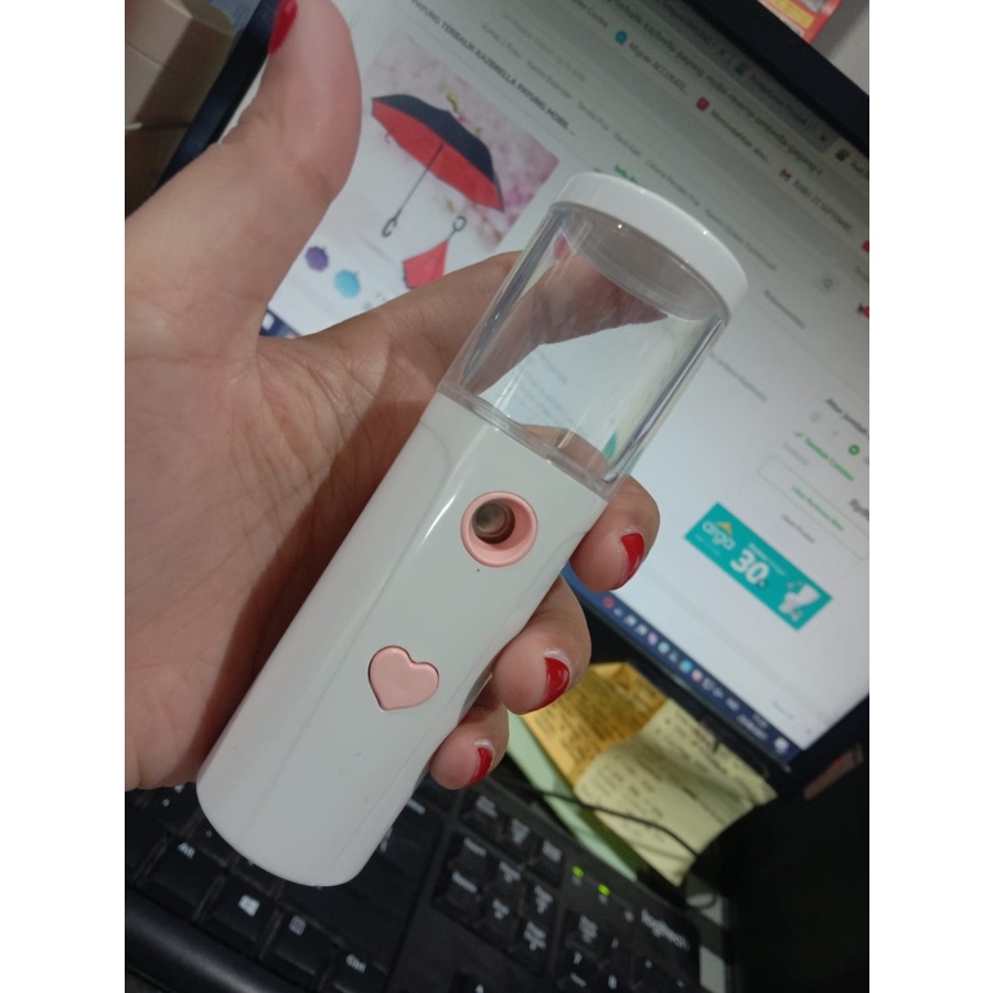 NEW - Nano moisture Spray Wajah Mini Portable Lucu USB Mist