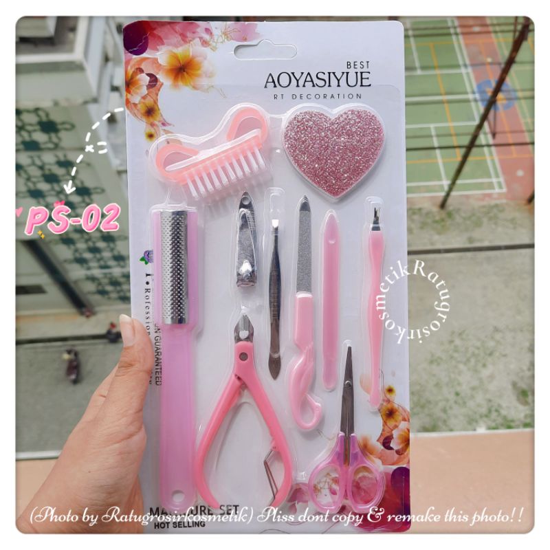 TERBARU!!!ALAT MANICURE &amp; PEDICURE SET PERAWATAN KUKU LENGKAP