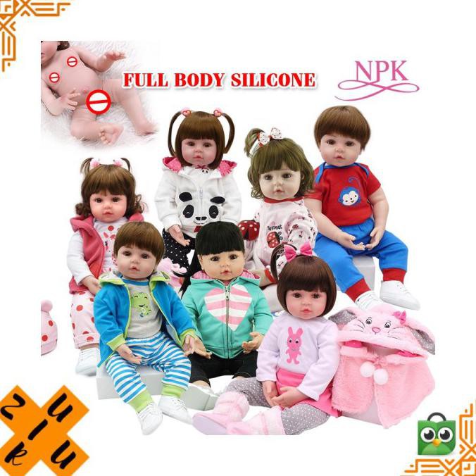 Body Silikon Anak Boneka Full Air Untuk Mainan Bayi Anti Reborn Bahan Outlet.Qilaaa
