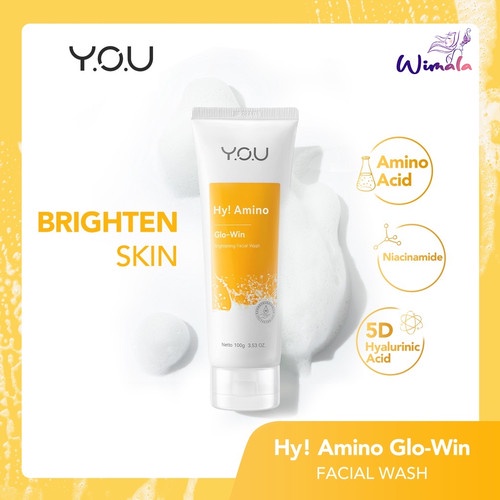 YOU Hy! Amino Brightening Facial Wash Acne Oil Control Sabun Cuci Muka_Cerianti