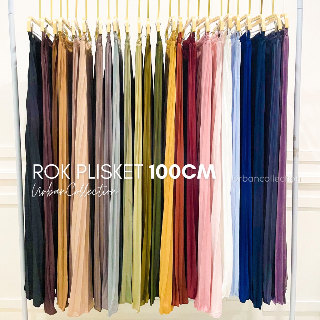 Rok Plisket Wanita Premium / Rok RempeL 100 CM / Rok Lipet / Rok Plisket Panjang